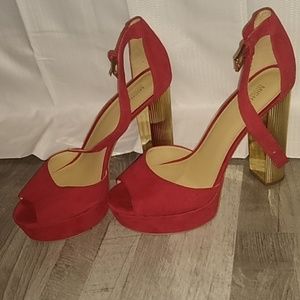 Red Micheal Kors Heels